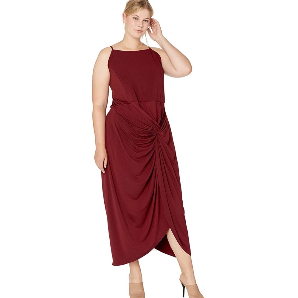 NWT City Chic Midi Ruched Dress